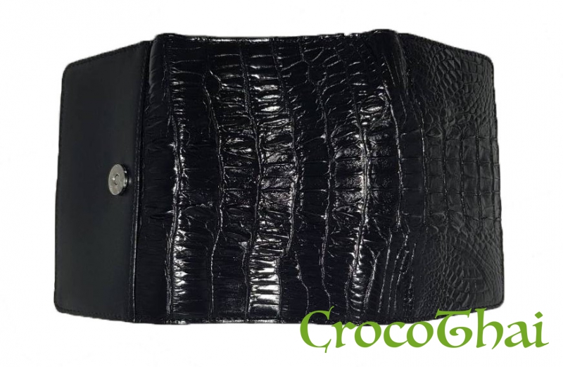 Купить гаманець croco leather жіночий зі шкіри крокодила