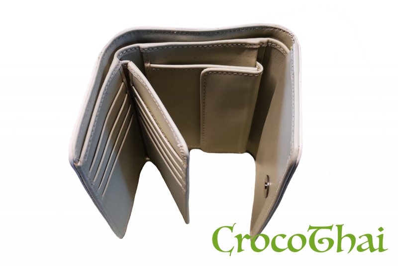 Купить кошелек croco leather мраморный из кожи крокодила