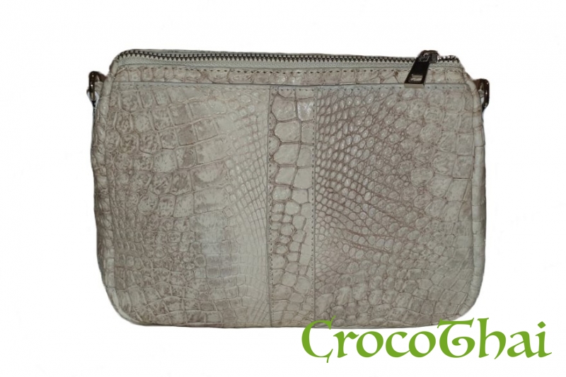 Купить сумка croco leather мраморная из кожи крокодила