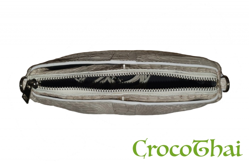 Купить сумка croco leather мармурова зі шкіри крокодила