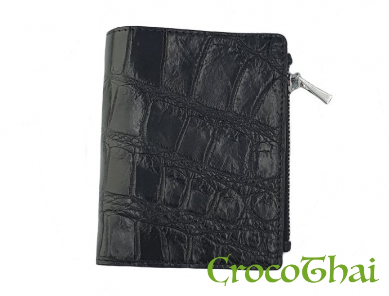 Купить портмоне croco leather из кожи крокодила черное