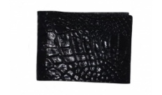 Портмоне Croco Leather зі шкіри крокодила чорне
